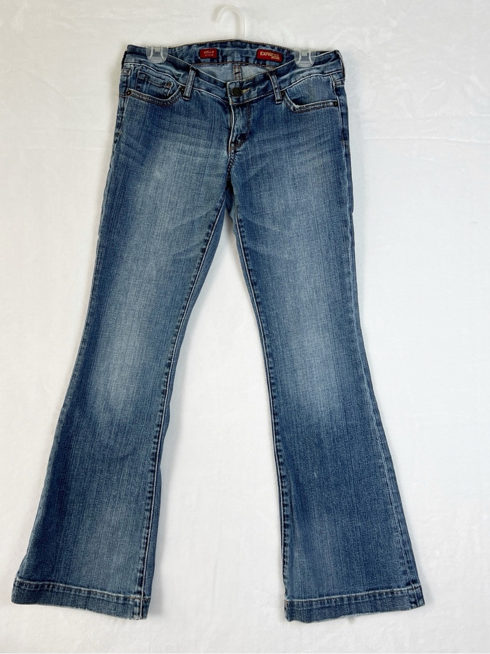 Express Wide Leg Jeans 6R Blue Wash
